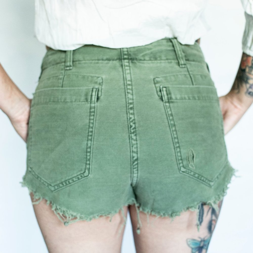 Raw & Patched Free People Shorts - Picture 8 of 8